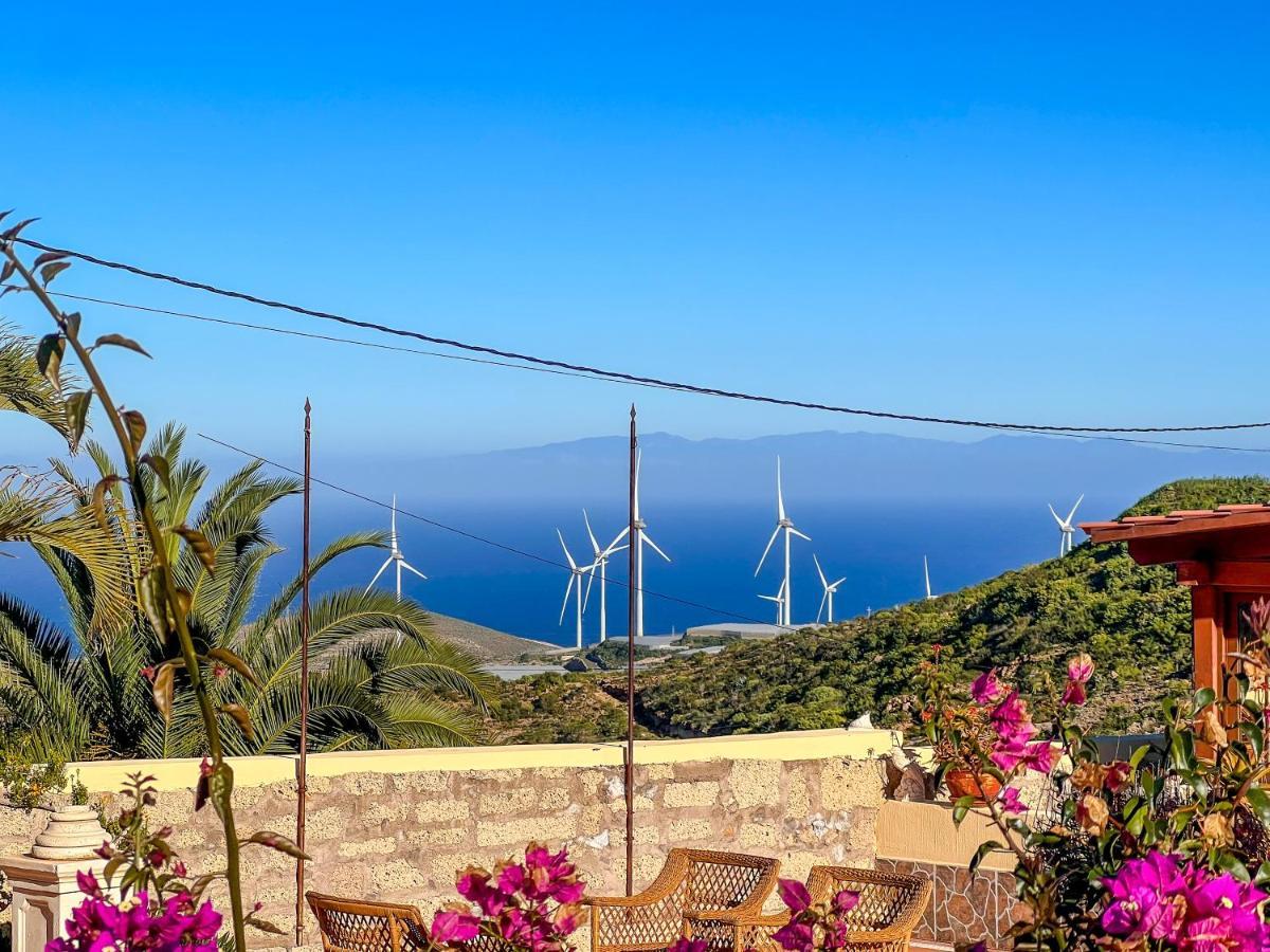 Villa Exquisite Rural House With Garden, Pool And Sea Views Arico Viejo Exterior foto