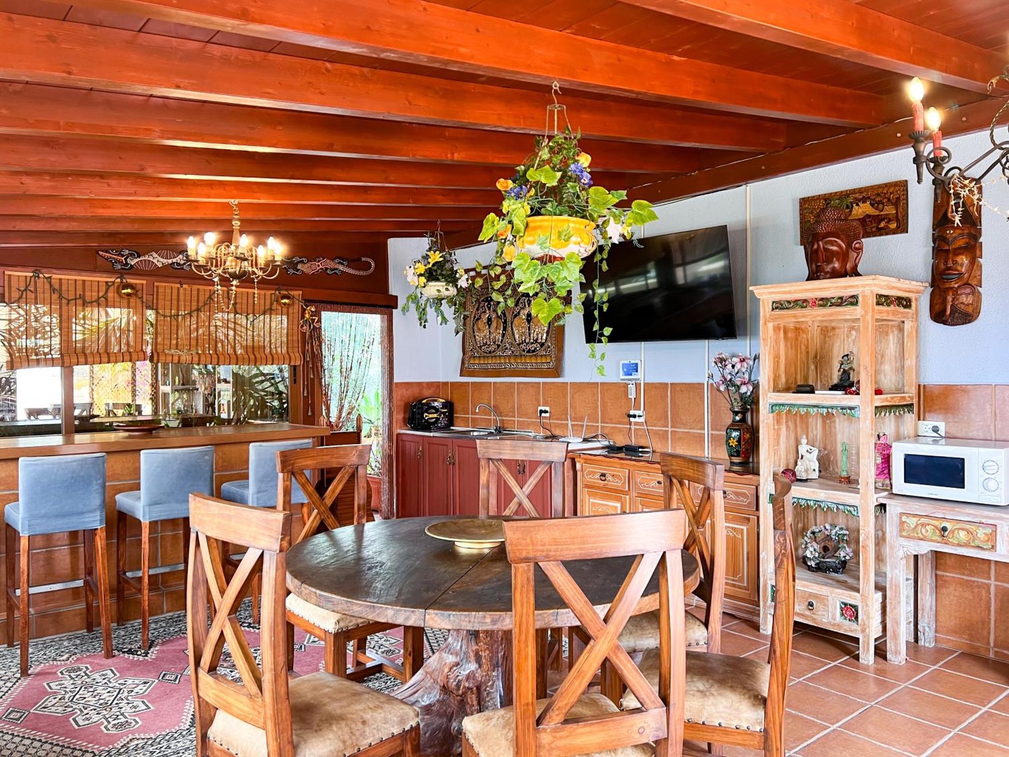 Villa Exquisite Rural House With Garden, Pool And Sea Views Arico Viejo Exterior foto